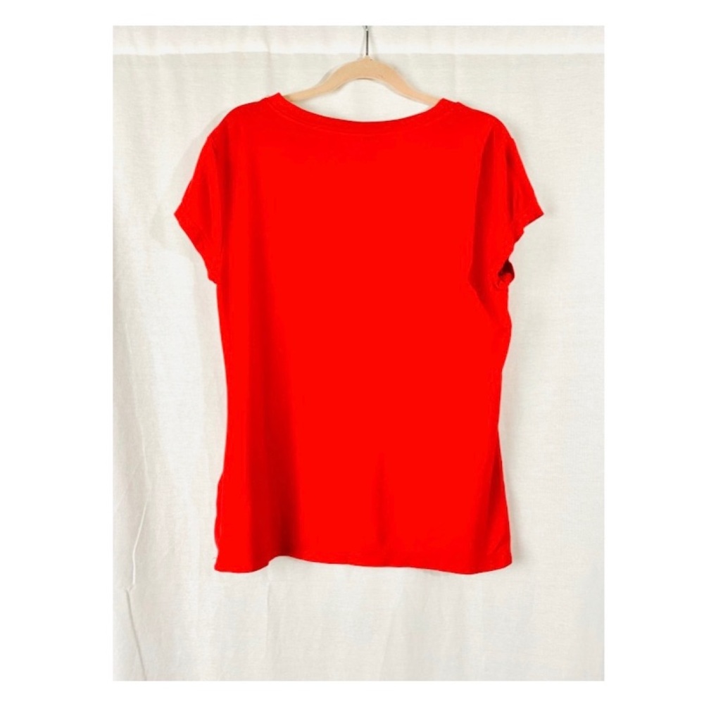 Red Bebe Rhinestone logo T-shirt - Picture 2 of 3